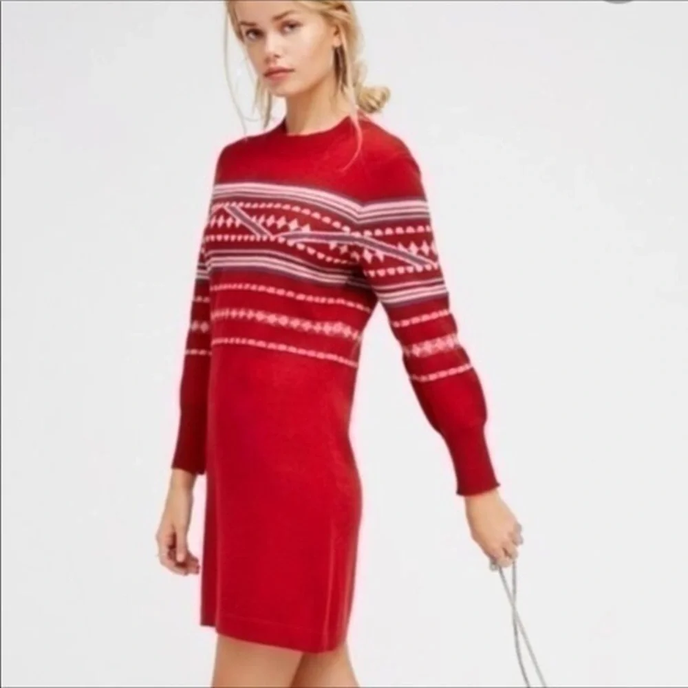 Free People Hot Cocoa Sweater Dress